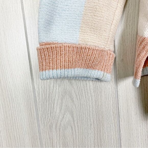 Soft Surroundings | Lisbeth Chenille Striped V Neck Sweater Size Petite XL - Picture 8 of 12